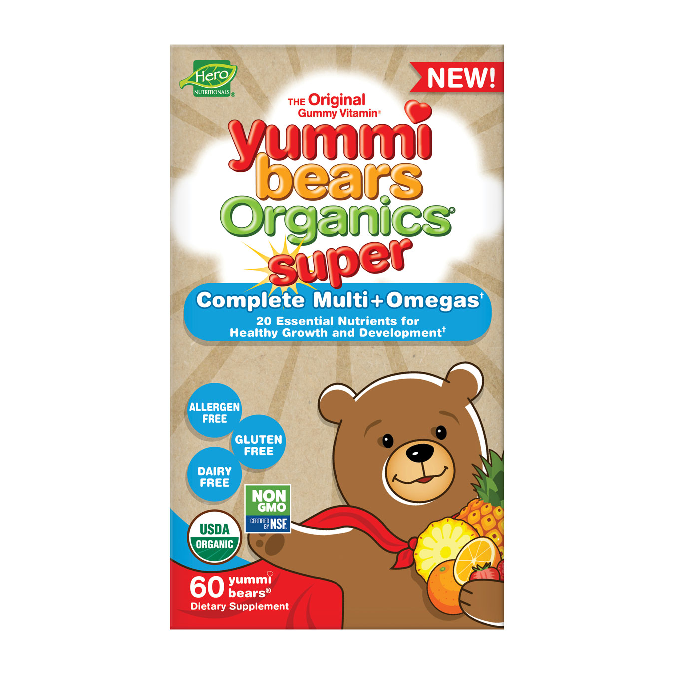 Yummi Bears- Organic Super Complete Multi+Omega